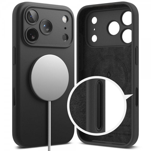 Ringke iPhone 17 Pro Deksel Silicone Magnetic Lilla
