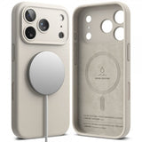 Ringke iPhone 17 Pro Deksel Silicone Magnetic Stone