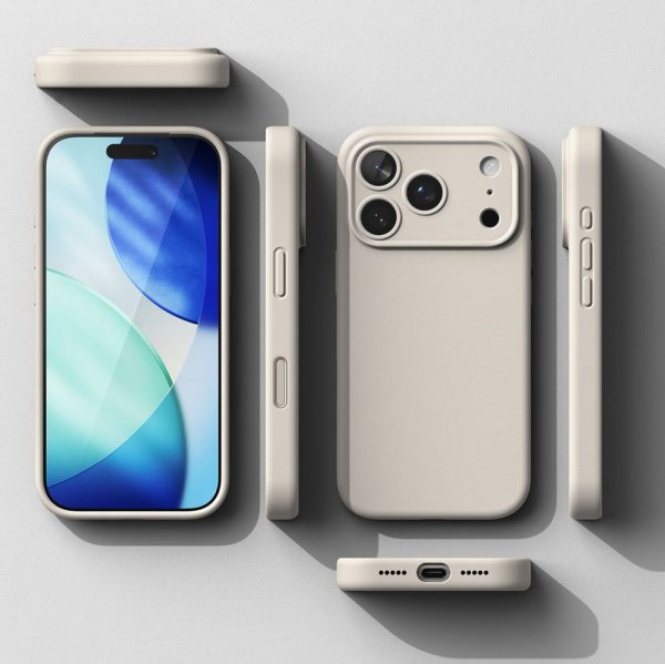 Ringke iPhone 17 Pro Deksel Silicone Magnetic Stone