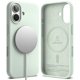 Ringke iPhone 17 Deksel Silicone Magnetic Soft Mint