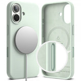 Ringke iPhone 17 Deksel Silicone Magnetic Soft Mint
