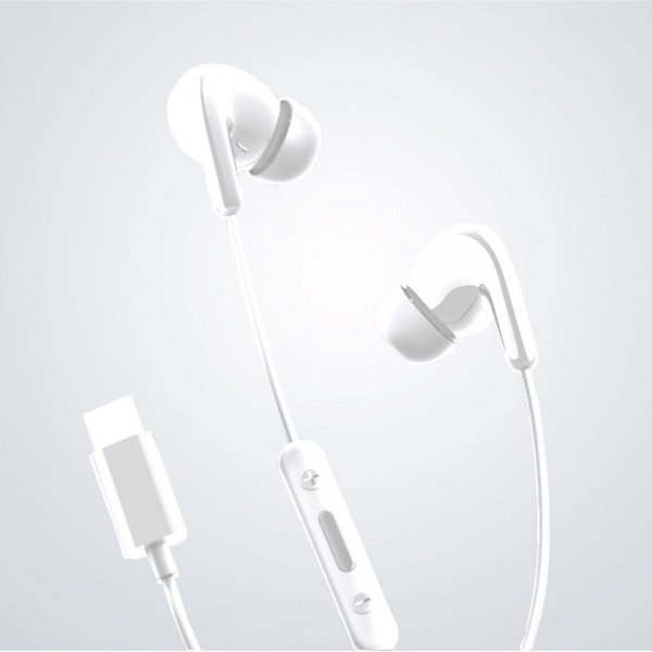 Xiaomi Kablede USB-C Hodetelefoner Type-C Earphones Hvit