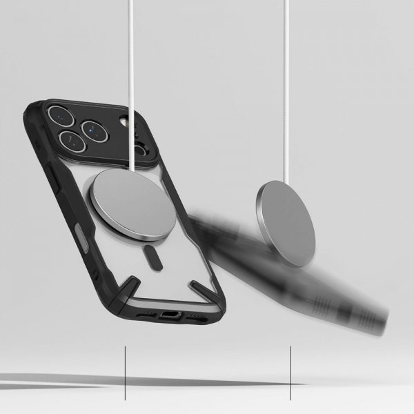 Ringke iPhone 17 Pro Max Deksel Fusion X Magnetic Svart