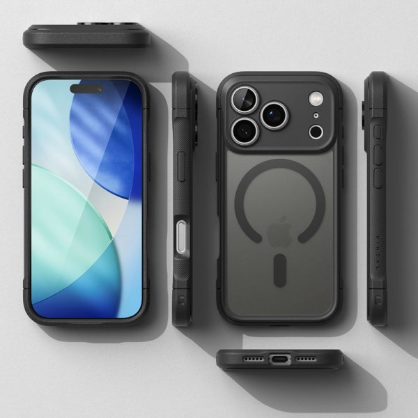 Ringke iPhone 17 Pro Deksel Fusion Bold Magnetic Matte Svart