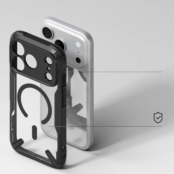 Ringke iPhone 17 Pro Deksel Fusion X Magnetic Svart
