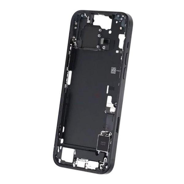Midtramme med smådeler for iPhone 15 Plus - Svart OEM
