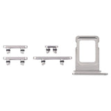 Knapper og SIM-kortholder for iPhone 16 Pro og 16 Pro Max - Hvit