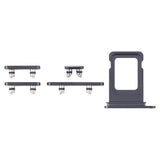 Knapper og SIM-kortholder for iPhone 16 Pro og 16 Pro Max - Svart