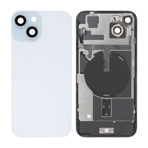 iPhone 15 Plus Baksideglass Komplett - Hvit