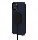 Decoded iPhone 14 Deksel Leather Backcover Navy