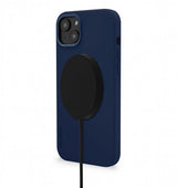 Decoded iPhone 14 Plus Deksel Silicone Backcover Navy Peony