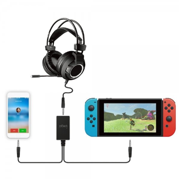 Ipega 2 i 1 lydadapter for Nintendo Switch