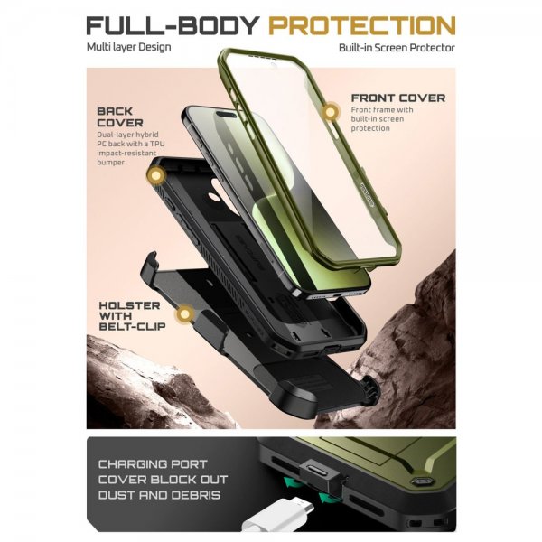 Supcase iPhone 17 Deksel UB Pro Grønn