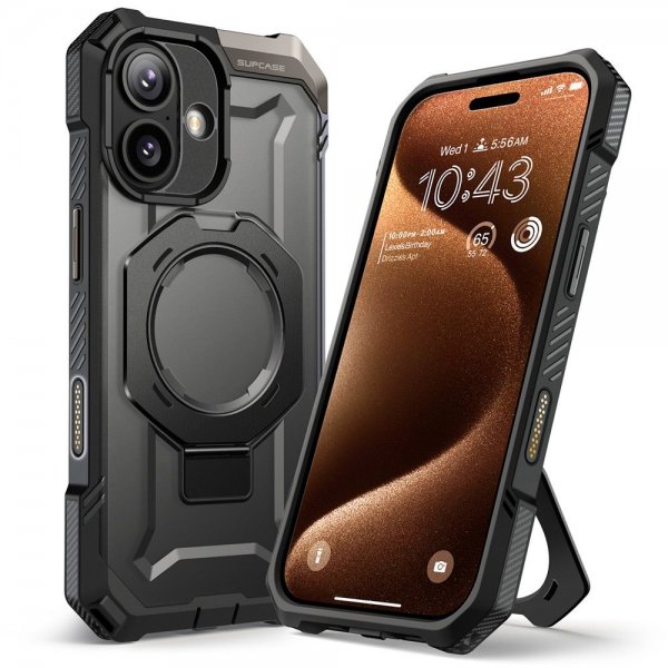 Supcase iPhone 17 Deksel UB Grip MagSafe Svart