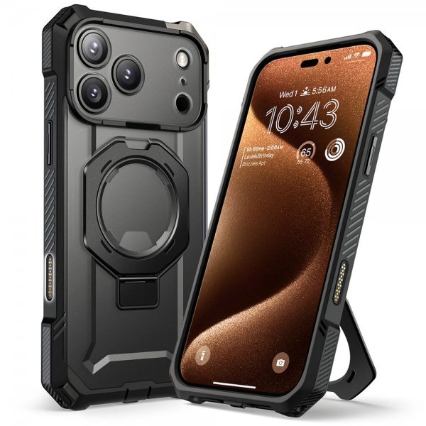 Supcase iPhone 17 Pro Deksel UB Grip MagSafe Svart