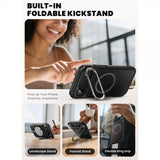 Supcase iPhone Air Deksel Ares Flip MagSafe Svart