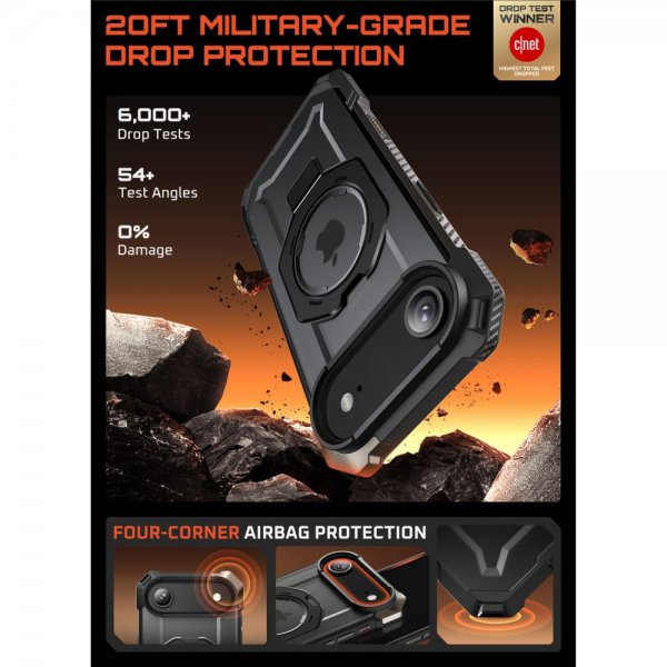 Supcase iPhone Air Deksel UB Grip MagSafe Svart