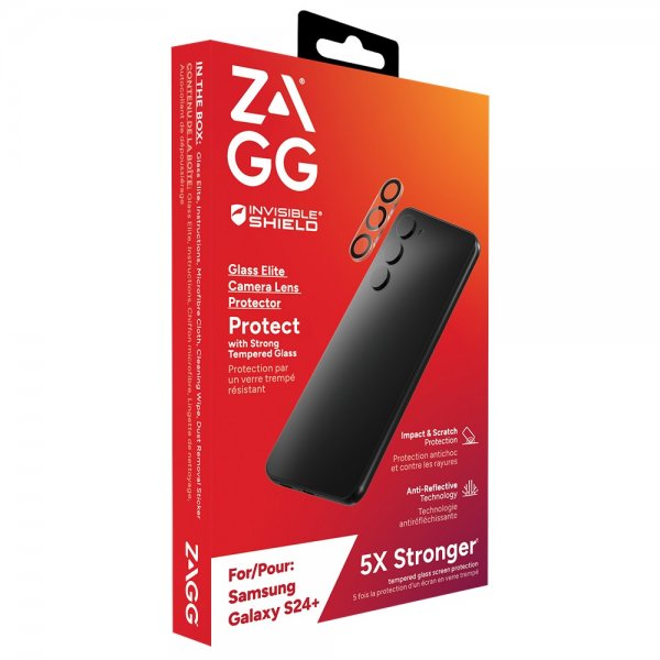 Zagg InvisibleShield Samsung Galaxy S24 Plus Kamerabeskytter Glass Elite Camera Protector