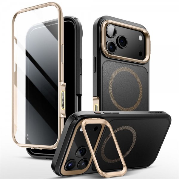 Supcase iPhone 17 Pro Max Deksel Ares Flip MagSafe Gull