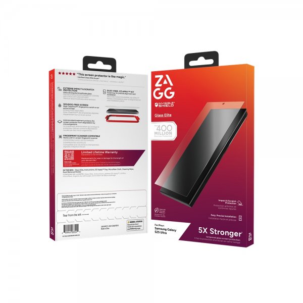 Zagg InvisibleShield Samsung Galaxy S25 Ultra Skjermbeskytter Glass Elite
