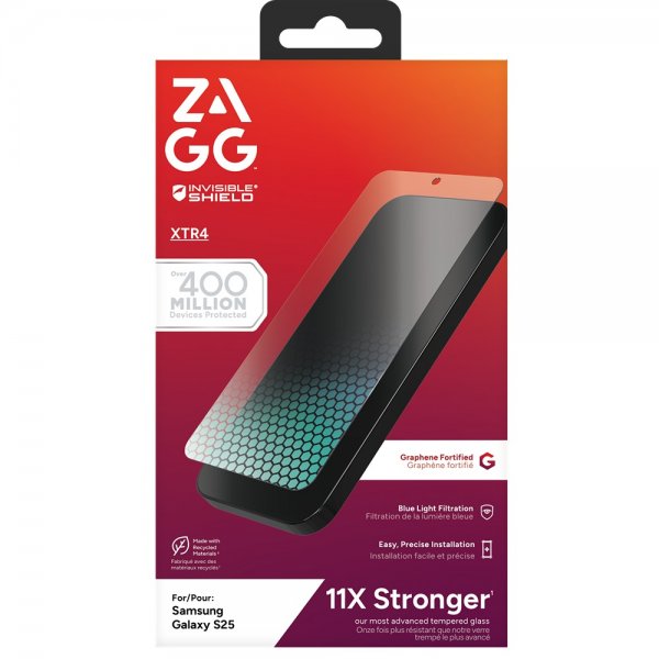 Zagg InvisibleShield Samsung Galaxy S25 Skjermbeskytter Glass XTR4