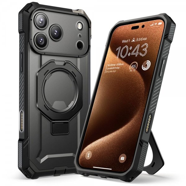 Supcase iPhone 17 Pro Max Deksel UB Grip MagSafe Svart