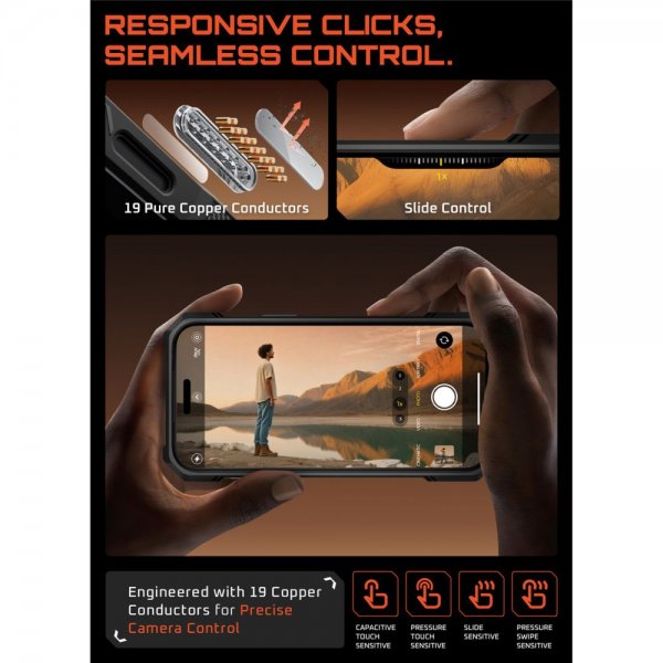 Supcase iPhone 17 Pro Max Deksel UB Grip MagSafe Svart