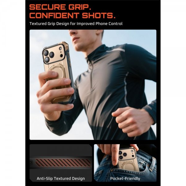 Supcase iPhone 17 Pro Max Deksel UB Grip MagSafe Gull
