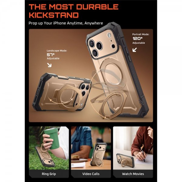Supcase iPhone 17 Pro Max Deksel UB Grip Pro MagSafe Gull