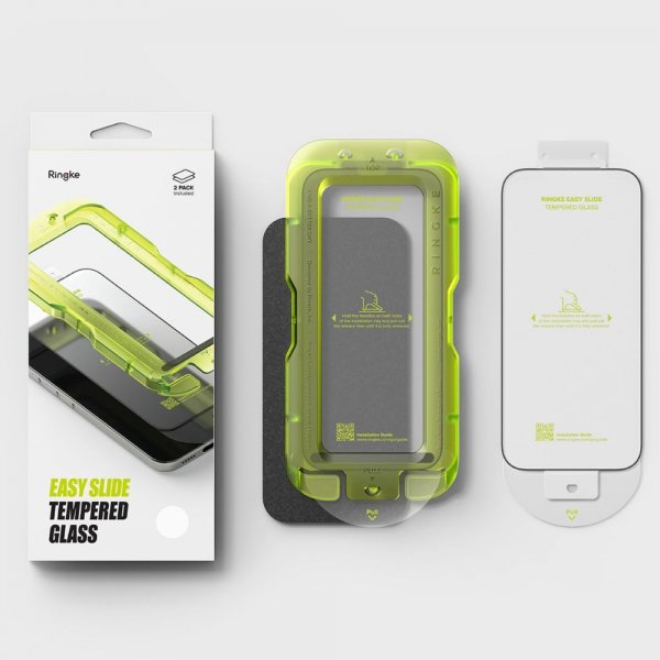 Ringke iPhone 17 Pro Skjermbeskytter Easy Slide 2-pakning