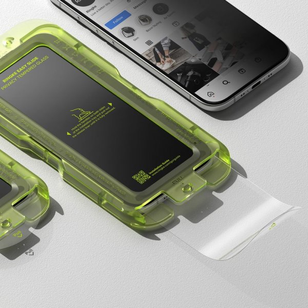 Ringke iPhone Air Skjermbeskytter Easy Slide Privacy 2-pakning