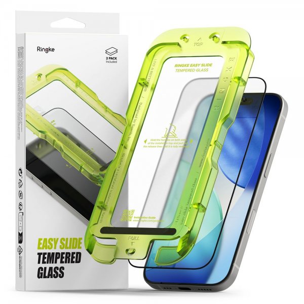 Ringke iPhone 17 Skjermbeskytter Easy Slide 2-pakning