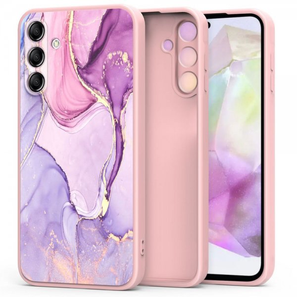 Tech-Protect Samsung Galaxy S25 FE Deksel Icon Pink Marble