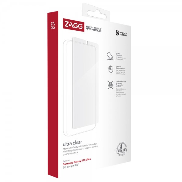 Zagg InvisibleShield Samsung Galaxy S23 Ultra Skjermbeskytter Ultra Clear