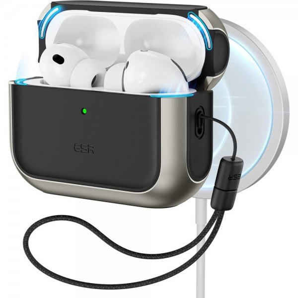 ESR AirPods Pro 3 Deksel Orbit Hybrid HaloLock Grå