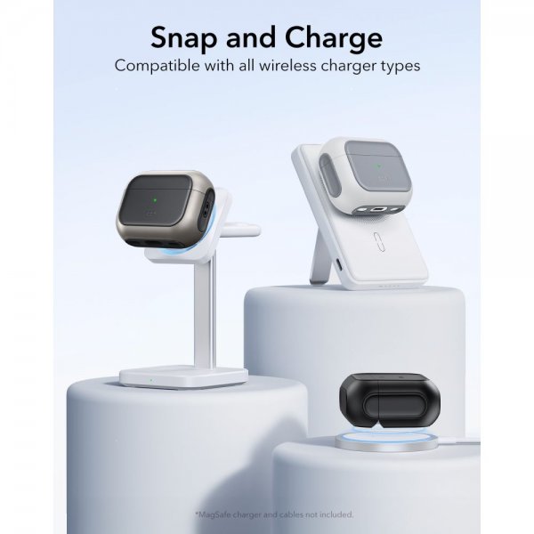ESR AirPods Pro 3 Deksel Orbit Hybrid HaloLock Grå