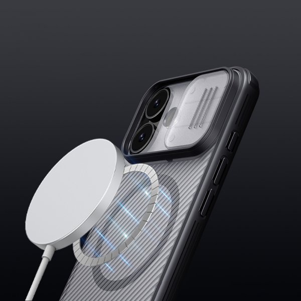 Nillkin iPhone 17 Deksel CamShield Pro MagSafe Transparent Svart