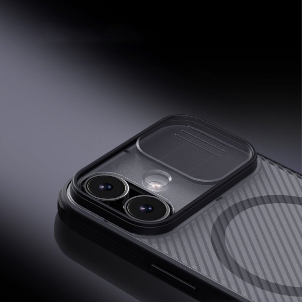 Nillkin iPhone 17 Deksel CamShield Pro MagSafe Transparent Svart