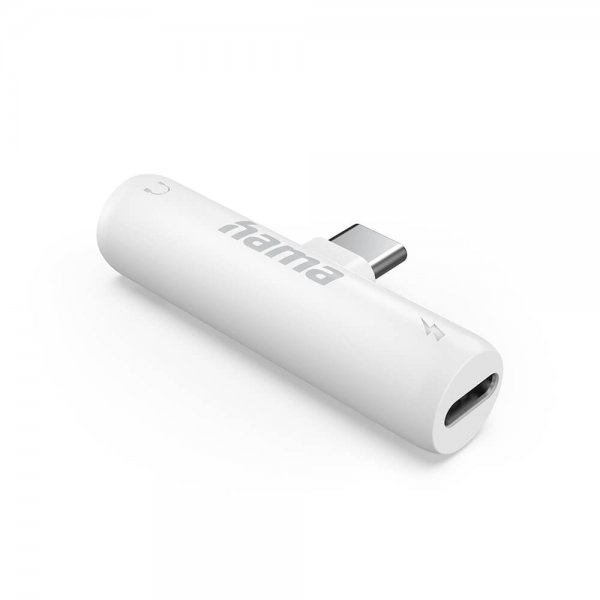 Hama Lyd Adapter 2xUSB-C Hvit