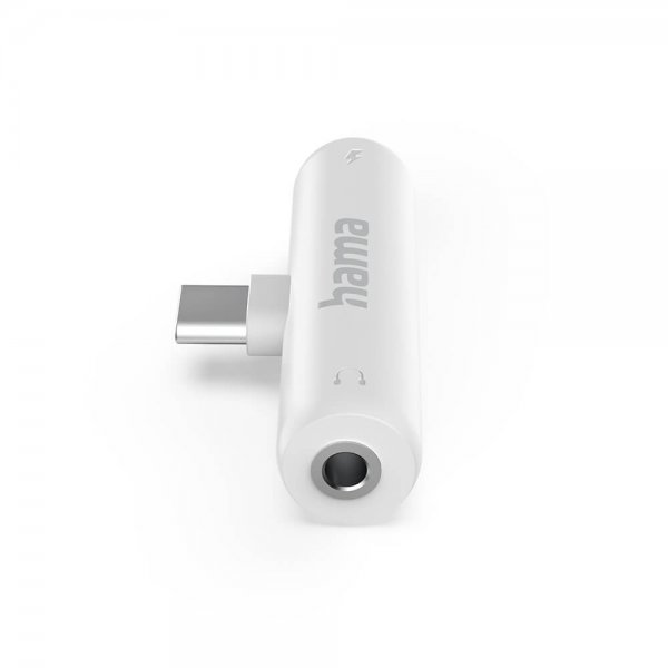 Hama Lyd Adapter 2xUSB-C Hvit