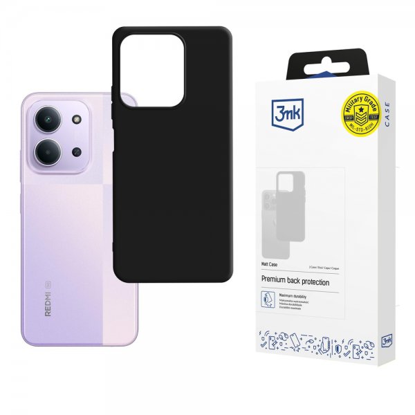 3mk Xiaomi Redmi 15C Deksel Matt Case Svart