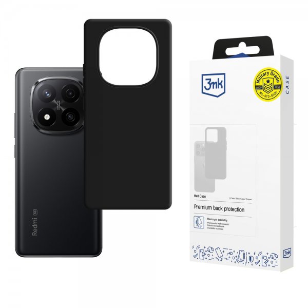 3mk Xiaomi Redmi Note 15 Pro+ 5G Deksel Matt Case Svart