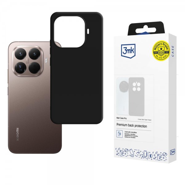 3mk Xiaomi 15T Pro Deksel Matt Case Pro Svart