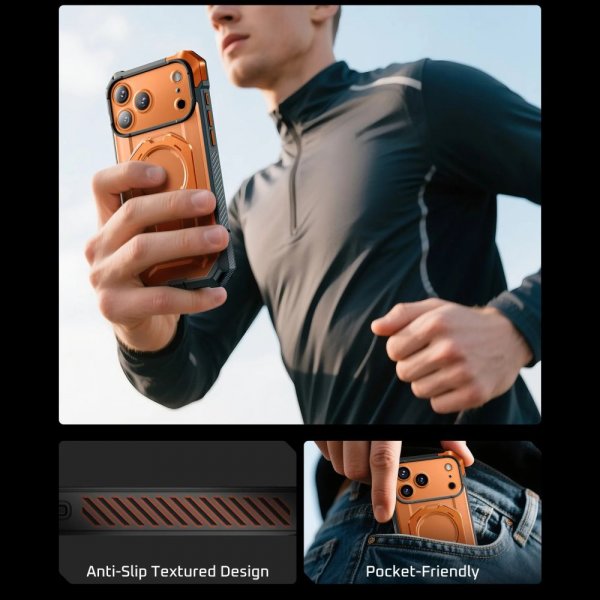 Supcase iPhone 17 Pro Max Deksel UB Grip MagSafe Oransje