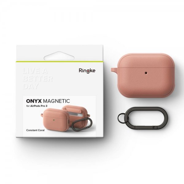 Ringke AirPods Pro 3 Deksel Onyx Magnetic Coral
