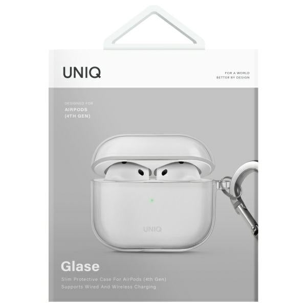 UNIQ AirPods 4 Deksel Glase Transparent