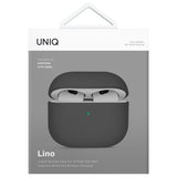 UNIQ AirPods 4 Deksel Lino Grå
