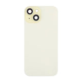 iPhone 15 baksideglass med magnet og kameralinse - gul