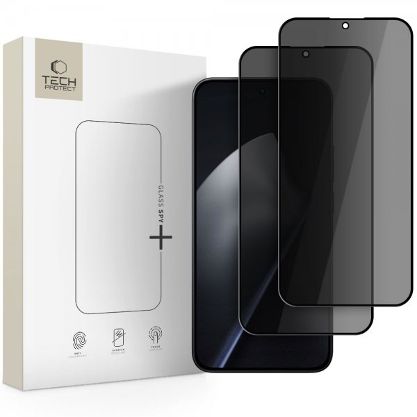 Tech-Protect Xiaomi 15T/15T Pro Skjermbeskytter Glass Spy+ 2-pakning