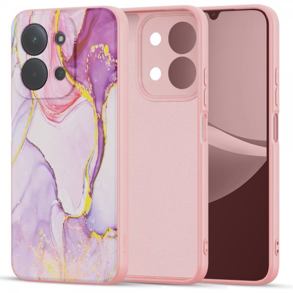 Tech-Protect Xiaomi Redmi 15C Deksel Icon Pink Marble